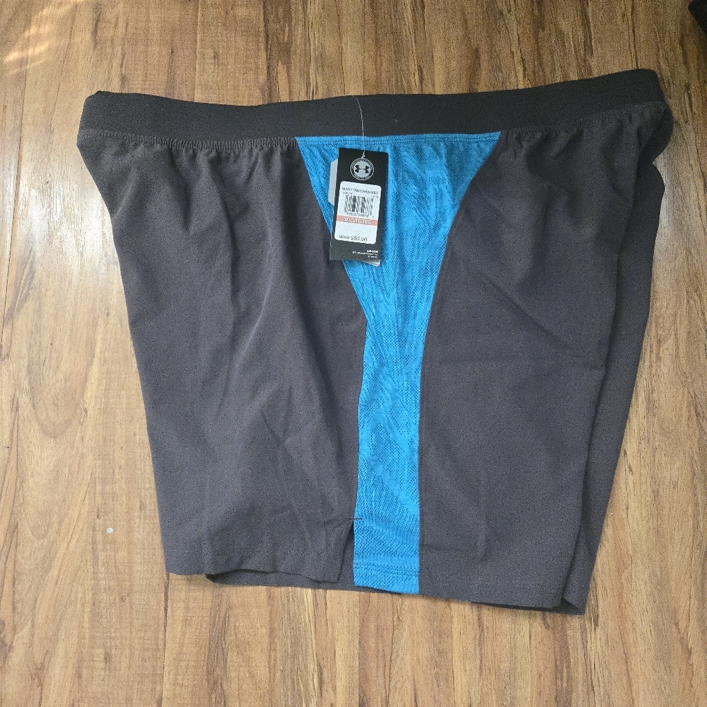 Under Armour Heatgear Athletic Shorts Men 3XL Grey Blue NWT 092025 - Picture 6 of 7